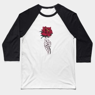 Skull and Rose Baseball T-Shirt